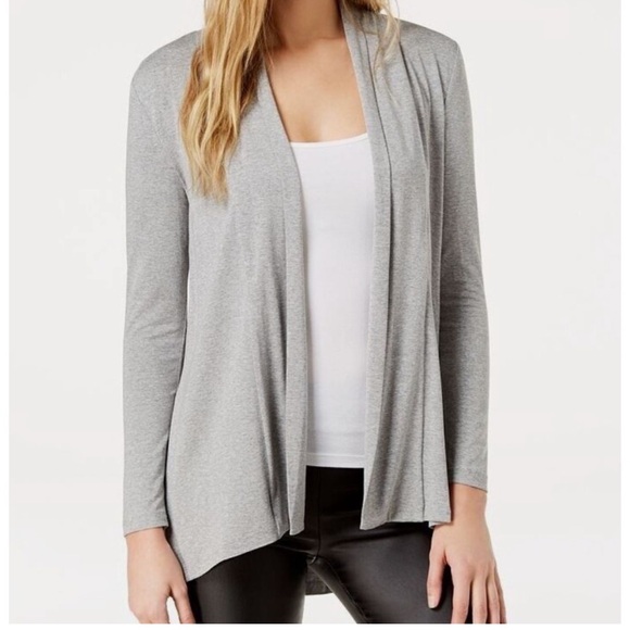 NWT Vince Camuto Open Front Woman’s Light Grey Cardigan - Picture 2 of 5